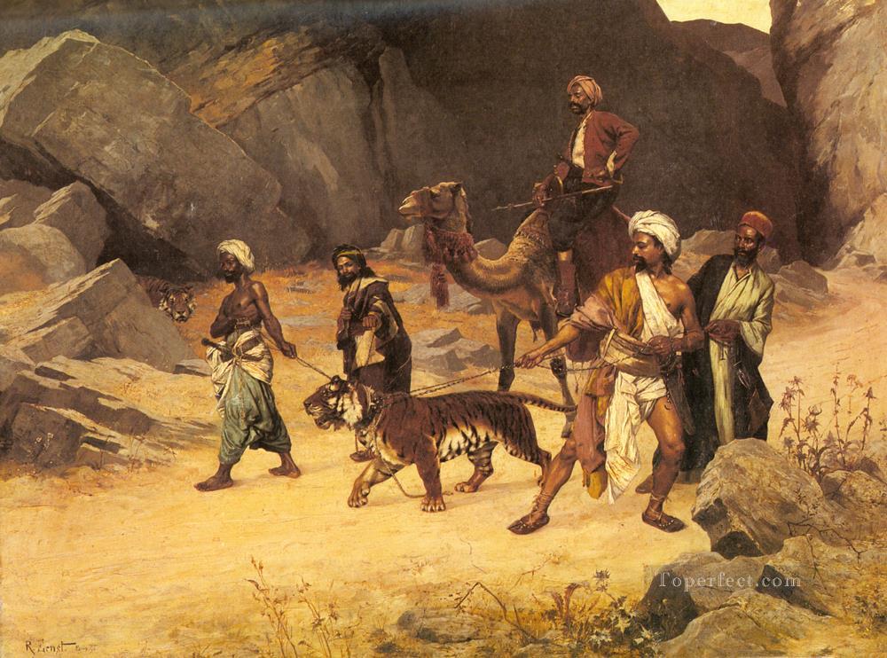 La caza del tigre Rudolf Ernst Pintura al óleo